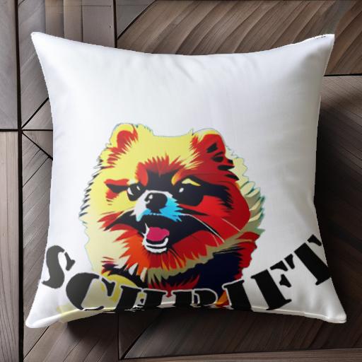 ポメラニアン クッションカバー 45×45cm アニマル柄 おしゃれ 可愛い クッション本体付き 正方形 犬ファン