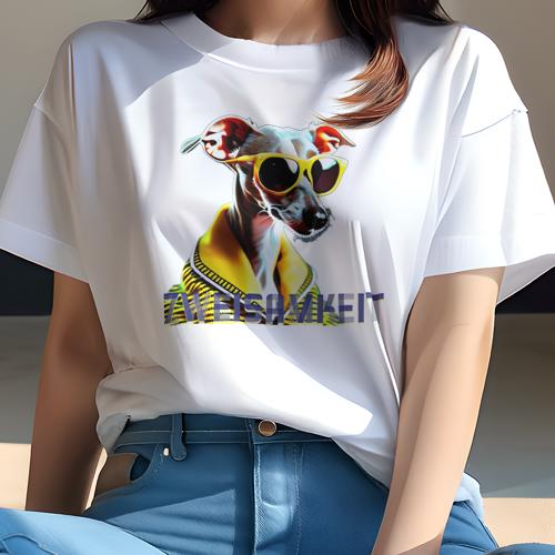 Tシャツ レディース 犬ファン 半袖 春夏 犬柄 プリント カジュアル かわいい 人間用 フィットネス ダンス サングラス イタリアングレーハウンド 服 Tシャツ レディース 犬ファン 半袖 春夏 犬柄 プリント カジュアル かわいい 人間用 フィットネス ダンス サングラス イタリアングレーハウンド 服