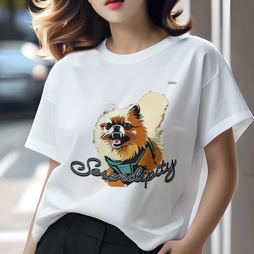 Tシャツ レディース 犬ファン 半袖 春夏 犬柄 プリント カジュアル かわいい 人間用 フィットネス ダン..