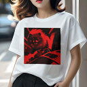 Tシャツ レディース 犬ファン 半袖 春夏 犬柄 プリント カジュアル かわいい 人間用 フィットネス ダンス 宇宙船 ポメラニアン スペース(4)