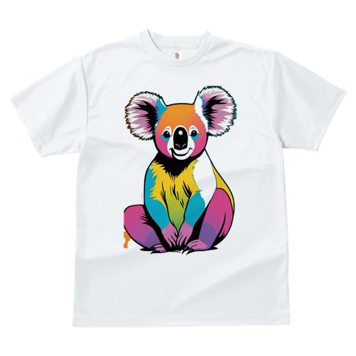 Tシャツ レディース 犬ファン 半袖 春夏 犬柄 プリント カジュアル かわいい 人間用 フィットネス ダンス コアラ ポップアート カラフル アート