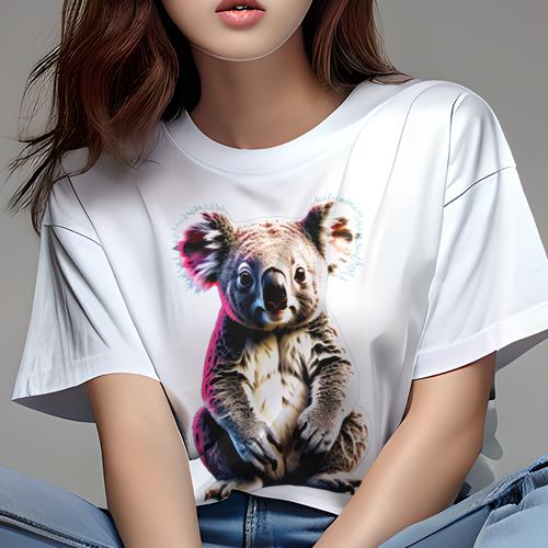 Tシャツ レディース 犬ファン 半袖 春夏 犬柄 プリント カジュアル かわいい 人間用 フィットネス ダンス コアラ 動物 かわいい 哺乳類 オーストラリア Tシャツ レディース 犬ファン 半袖 春夏 犬柄 プリント カジュアル かわいい 人間用 フィットネス ダンス コアラ 動物 かわいい 哺乳類 オーストラリア