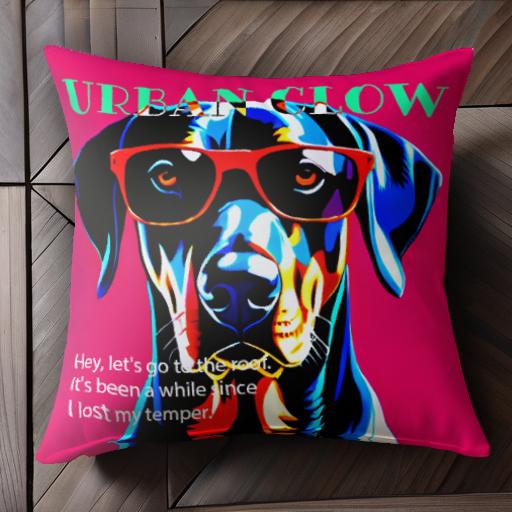 Tシャツ ドーベルマン クール ファッション スタイル デザイン クッションカバー 45×45cm アニマル柄 ..