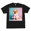 Tシャツ メンズ キッズ 犬ファン 半袖 春夏 犬柄 プリント カジュアル かわいい 人間用 フィットネス ダンス リボン ポメラニアン ワンピース