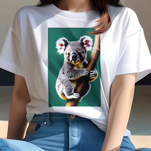Tシャツ レディース 犬ファン 半袖 春夏 犬柄 プリント カジュアル かわいい 人間用 フィットネス ダンス コアラ 木 動物 Tシャツ レディース 犬ファン 半袖 春夏 犬柄 プリント カジュアル かわいい 人間用 フィットネス ダンス コアラ 木 動物