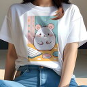 Tシャツ レディース 犬ファン 半袖 春夏 犬柄 プリント カジュアル かわいい 人間用 フィットネス ダンス ノート マカロン 星 壁