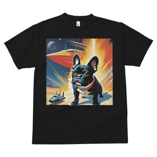 Tシャツ メンズ キッズ 犬ファン 半袖 春夏 犬柄 プリント カジュアル かわいい 人間用 フィットネス ダンス 宇宙 フレンチブルドッグ 宇宙船 Tシャツ メンズ キッズ 犬ファン 半袖 春夏 犬柄 プリント カジュアル かわいい 人間用 フィットネス ダンス 宇宙 フレンチブルドッグ 宇宙船