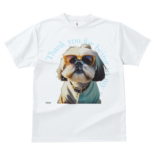 Tシャツ レディース 犬ファン 半袖 春夏 犬柄 プリント カジュアル かわいい 人間用 フィットネス ダンス サングラス シーズー 服