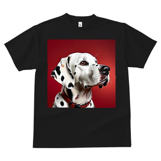 Tシャツ レディース 犬ファン 半袖 春夏 犬柄 プリント カジュアル かわいい 人間用 フィットネス ダンス 犬 ダルメシアン ペット 動物 赤色