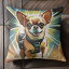 宇宙 チワワ スペース 犬用ハーネス クッションカバー 45×45cm アニマル柄 おしゃれ 可愛い クッション..