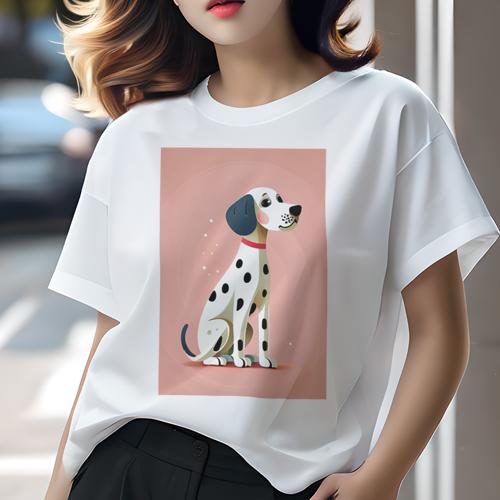 Tシャツ レディース 犬ファン 半袖 春夏 犬柄 プリント カジュアル かわいい 人間用 フィットネス ダン..
