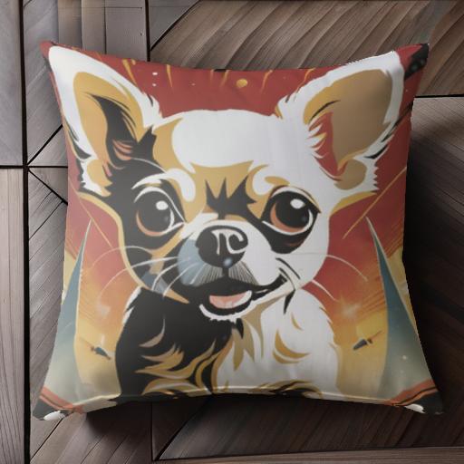 アート チワワ ポップアート 犬 ペット クッションカバー 45×45cm アニマル柄 おしゃれ 可愛い クッション本体付き 正方形 犬ファン アート チワワ ポップアート 犬 ペット クッションカバー 45×45cm アニマル柄 おしゃれ 可愛い クッション本体付き 正方形 犬ファン
