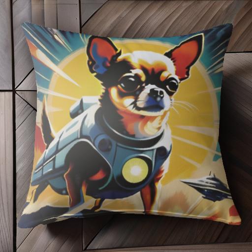 宇宙 チワワ スペース レトロ ポップアート クッションカバー 45×45cm アニマル柄 おしゃれ 可愛い クッション本体付き 正方形 犬ファン 宇宙 チワワ スペース レトロ ポップアート クッションカバー 45×45cm アニマル柄 おしゃれ 可愛い クッション本体付き 正方形 犬ファン