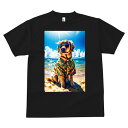 Tシャツ メンズ キッズ 犬ファン 半袖 春夏 犬柄 プリント カジュアル かわいい 人間用 フィットネス ダンス アロハシャツ ゴールデンレトリバー サングラス ビーチ 海