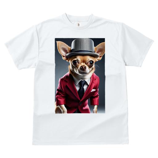 Tシャツ レディース 犬ファン 半袖 春夏 犬柄 プリント カジュアル かわいい 人間用 フィットネス ダンス 帽子 チワワ スーツ ネクタイ