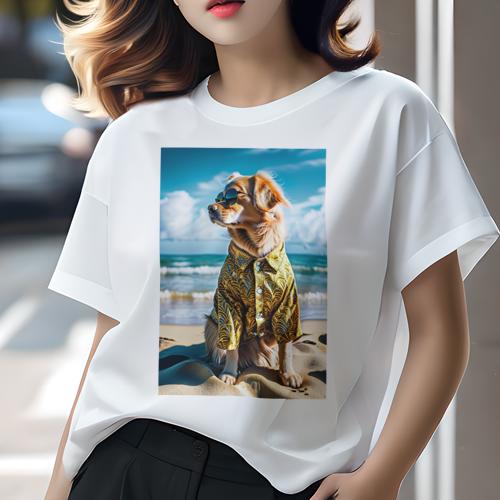 Tシャツ レディース 犬ファン 半袖 
