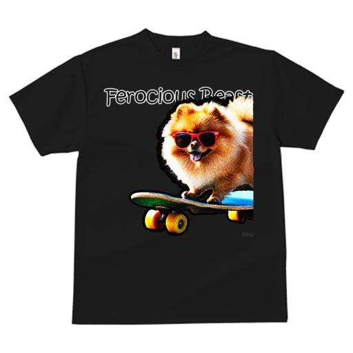 Tシャツ レディース 犬ファン 半袖 春夏 犬柄 プリント カジュアル かわいい 人間用 フィットネス ダンス スケートボード ポメラニアン サングラス
