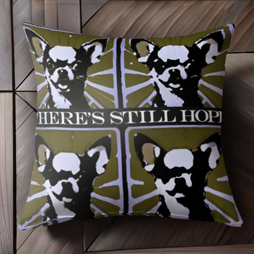 チワワ クッションカバー 45×45cm アニマル柄 おしゃれ 可愛い クッション本体付き 正方形 犬ファン