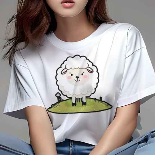 Tシャツ レディース 犬ファン 半袖 春夏 犬柄 プリント カジュアル かわいい 人間用 フィットネス ダンス かわいい 羊 草 花 イラスト Tシャツ レディース 犬ファン 半袖 春夏 犬柄 プリント カジュアル かわいい 人間用 フィットネス ダンス かわいい 羊 草 花 イラスト