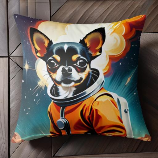 宇宙 チワワ 宇宙飛行士 スペース ロケット クッションカバー 45×45cm アニマル柄 おしゃれ 可愛い クッション本体付き 正方形 犬ファン 宇宙 チワワ 宇宙飛行士 スペース ロケット クッションカバー 45×45cm アニマル柄 おしゃれ 可愛い クッション本体付き 正方形 犬ファン