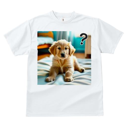 Tシャツ メンズ キッズ 犬ファン 半袖 春夏 犬柄 プリント カジュアル かわいい 人間用 フィットネス ダンス ベッド ゴールデンレトリバー 室内