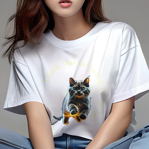 Tシャツ レディース 犬ファン 半袖 春夏 犬柄 プリント カジュアル かわいい 人間用 フィットネス ダンス