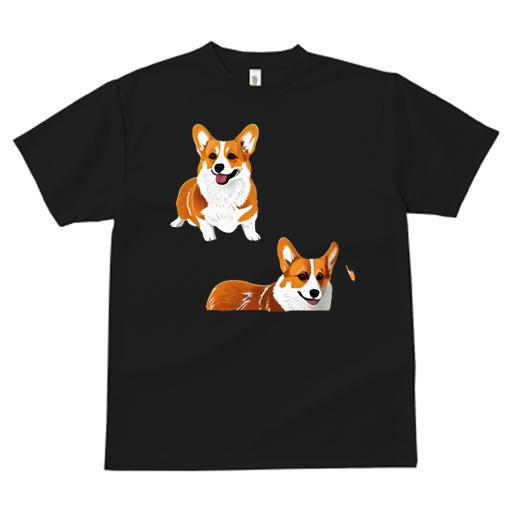 Tシャツ レディース 犬ファン 半袖 春夏 犬柄 プリント カジュアル かわいい 人間用 フィットネス ダンス コーギー