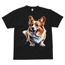 Tシャツ メンズ キッズ 犬ファン 半袖 春夏 犬柄 プリント カジュアル かわいい 人間用 フィットネス ダンス コーギー(4)