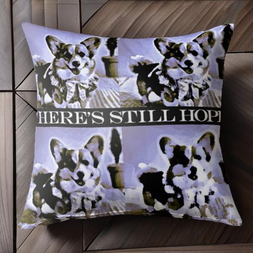 植木鉢 コーギー クッションカバー 45×45cm アニマル柄 おしゃれ 可愛い クッション本体付き 正方形 犬..