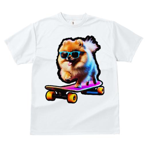 Tシャツ レディース 犬ファン 半袖 春夏 犬柄 プリント カジュアル かわいい 人間用 フィットネス ダンス スケートボード ポメラニアン サングラス