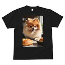 Tシャツ メンズ キッズ 犬ファン 半袖 春夏 犬柄 プリント カジュアル かわいい 人間用 フィットネス ダンス パン ポメラニアン ベーグル
