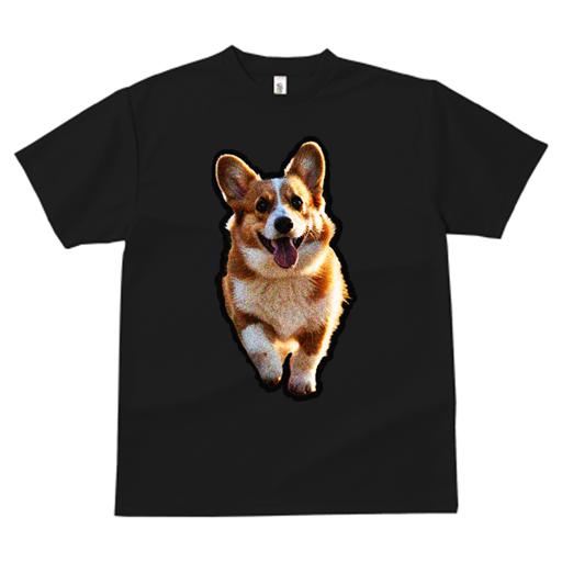 Tシャツ メンズ キッズ 犬ファン 半袖 春夏 犬柄 プリント カジュアル かわいい 人間用 フィットネス ダンス コーギー