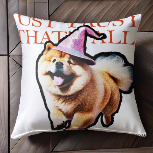 帽子 チャウチャウ クッションカバー 45×45cm アニマル柄 おしゃれ 可愛い クッション本体付き 正方形 ..