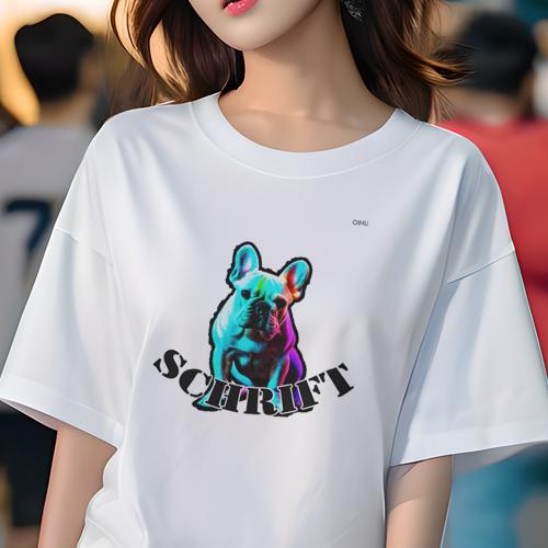 Tシャツ レディース 犬ファン 半袖 春夏 犬柄 プリント カジュアル かわいい 人間用 フィットネス ダンス フレンチブルドッグ Tシャツ レディース 犬ファン 半袖 春夏 犬柄 プリント カジュアル かわいい 人間用 フィットネス ダンス フレンチブルドッグ