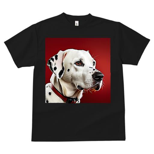 Tシャツ レディース 犬ファン 半袖 春夏 犬柄 プリント カジュアル かわいい 人間用 フィットネス ダンス 犬 ダルメシアン ペット 動物 赤い背景