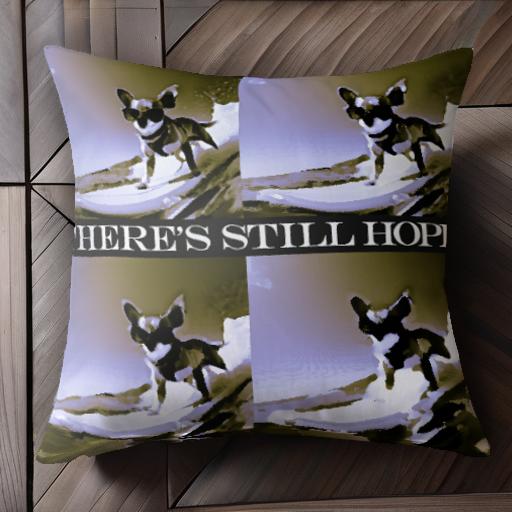 サーフィン ボストンテリア クッションカバー 45×45cm アニマル柄 おしゃれ 可愛い クッション本体付き 正方形 犬ファン