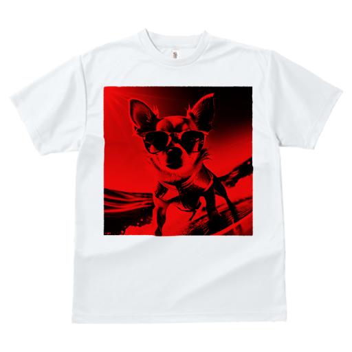 Tシャツ レディース 犬ファン 半袖 春夏 犬柄 プリント カジュアル かわいい 人間用 フィットネス ダンス サングラス チワワ サーフィン