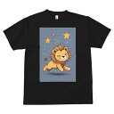 Tシャツ メンズ キッズ 犬ファン 半袖 春夏 犬柄 プリント カジュアル かわいい 人間用 フィットネス ダンス 星 夜空 イラスト 漫画(4)