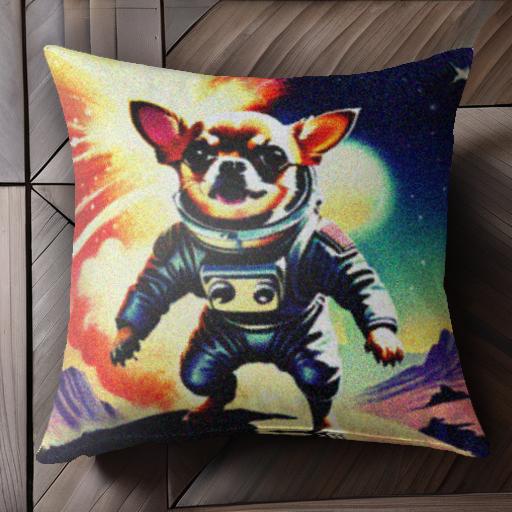 裏表に絵柄がプリントされています。かわいいアニマルクッション！インテリアのアクセントや癒しに最適♪