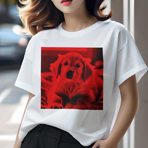 Tシャツ レディース 犬ファン 半袖 春夏 犬柄 プリント カジュアル かわいい 人間用 フィットネス ダンス ゴールデンレトリバー Tシャツ レディース 犬ファン 半袖 春夏 犬柄 プリント カジュアル かわいい 人間用 フィットネス ダンス ゴールデンレトリバー