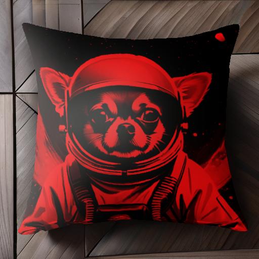 宇宙 チワワ 宇宙飛行士 ヘルメット スペーススーツ クッションカバー 45×45cm アニマル柄 おしゃれ 可愛い クッション本体付き 正方形 犬ファン 宇宙 チワワ 宇宙飛行士 ヘルメット スペーススーツ クッションカバー 45×45cm アニマル柄 おしゃれ 可愛い クッション本体付き 正方形 犬ファン