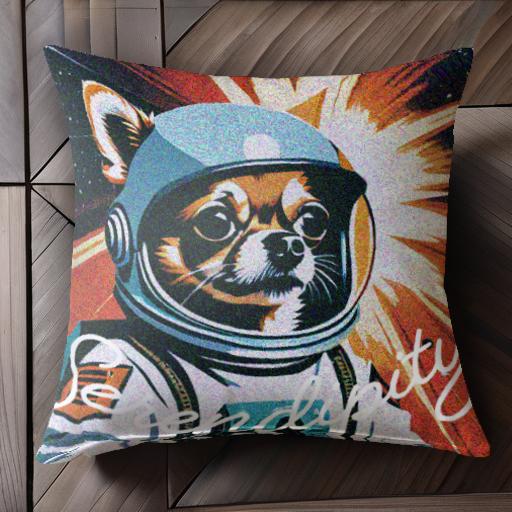 宇宙 チワワ 宇宙飛行士 ヘルメット スペース クッションカバー 45×45cm アニマル柄 おしゃれ 可愛い クッション本体付き 正方形 犬ファン 宇宙 チワワ 宇宙飛行士 ヘルメット スペース クッションカバー 45×45cm アニマル柄 おしゃれ 可愛い クッション本体付き 正方形 犬ファン