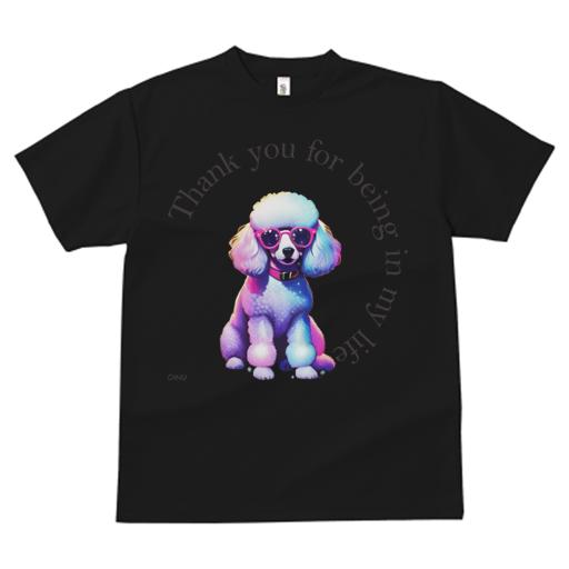 Tシャツ レディース 犬ファン 半袖 春夏 犬柄 プリント カジュアル かわいい 人間用 フィットネス ダンス サングラス プードル