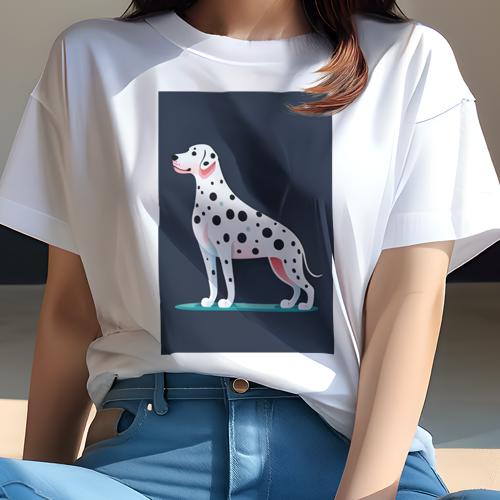 Tシャツ レディース 犬ファン 半袖 春夏 犬柄 プリント カジュアル かわいい 人間用 フィットネス ダンス ダルメシアン Tシャツ レディース 犬ファン 半袖 春夏 犬柄 プリント カジュアル かわいい 人間用 フィットネス ダンス ダルメシアン