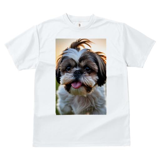 Tシャツ メンズ キッズ 犬ファン 半袖 春夏 犬柄 プリント カジュアル かわいい 人間用 フィットネス ダンス シーズー