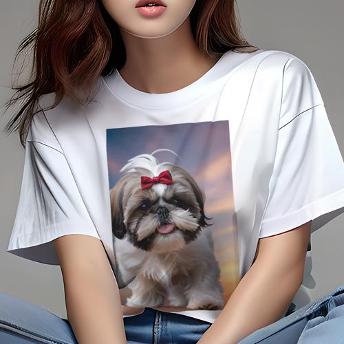 Tシャツ レディース 犬ファン 半袖 