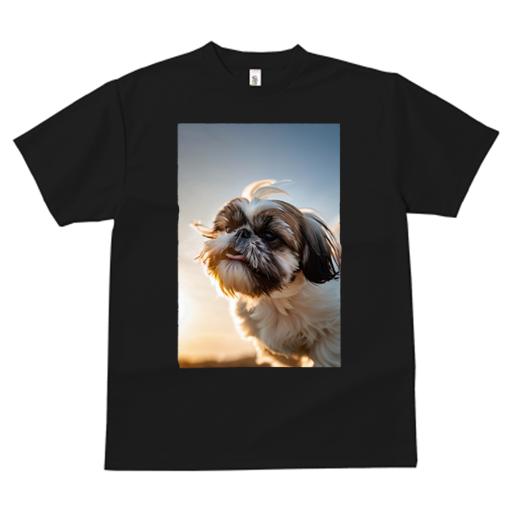 Tシャツ レディース 犬ファン 半袖 春夏 犬柄 プリント カジュアル かわいい 人間用 フィットネス ダンス シーズー