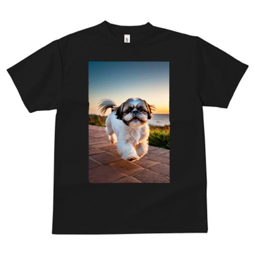 Tシャツ メンズ キッズ 犬ファン 半袖 春夏 犬柄 プリント カジュアル かわいい 人間用 フィットネス ..