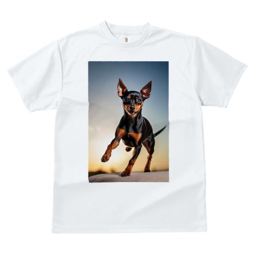 Tシャツ レディース 犬ファン 半袖 春夏 犬柄 プリント カジュアル かわいい 人間用 フィットネス ダンス ミニチュアピンシャー