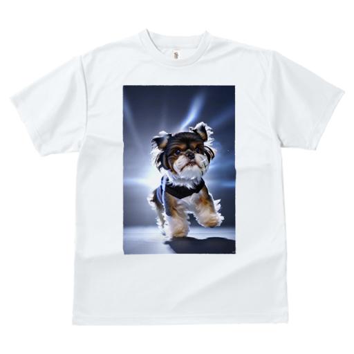 Tシャツ レディース 犬ファン 半袖 春夏 犬柄 プリント カジュアル かわいい 人間用 フィットネス ダンス Tシャツ シーズー